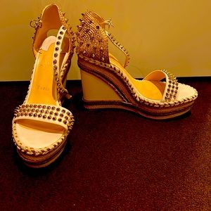 Almost new pair of Christian Loubiton espadrilles